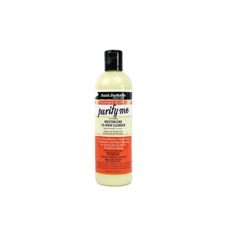 Aunt Jackie's Semi di Lino Purify Me Detergente Co-Wash Idratante (355ml)