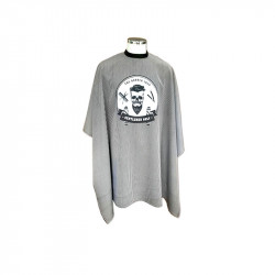 Bifull Mantella da Barbiere Teschio a Strisce e con Stampa di Teschi 1.50x1.50m