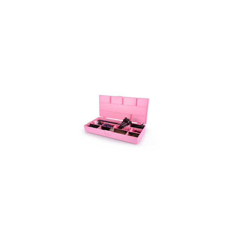 Bifull Cassetta degli attrezzi per parrucchieri Rosa