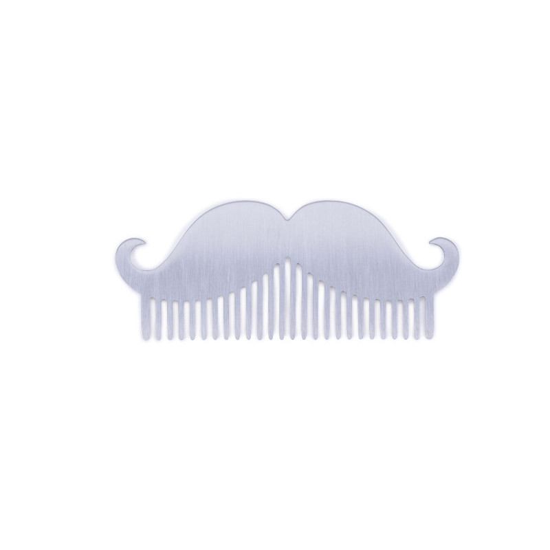 Bifull Pettine per Barba e Baffi Metallico Hardy Folk
