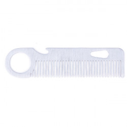 Pettine per Barba e Baffi Bifull Metallico Hardy Rock