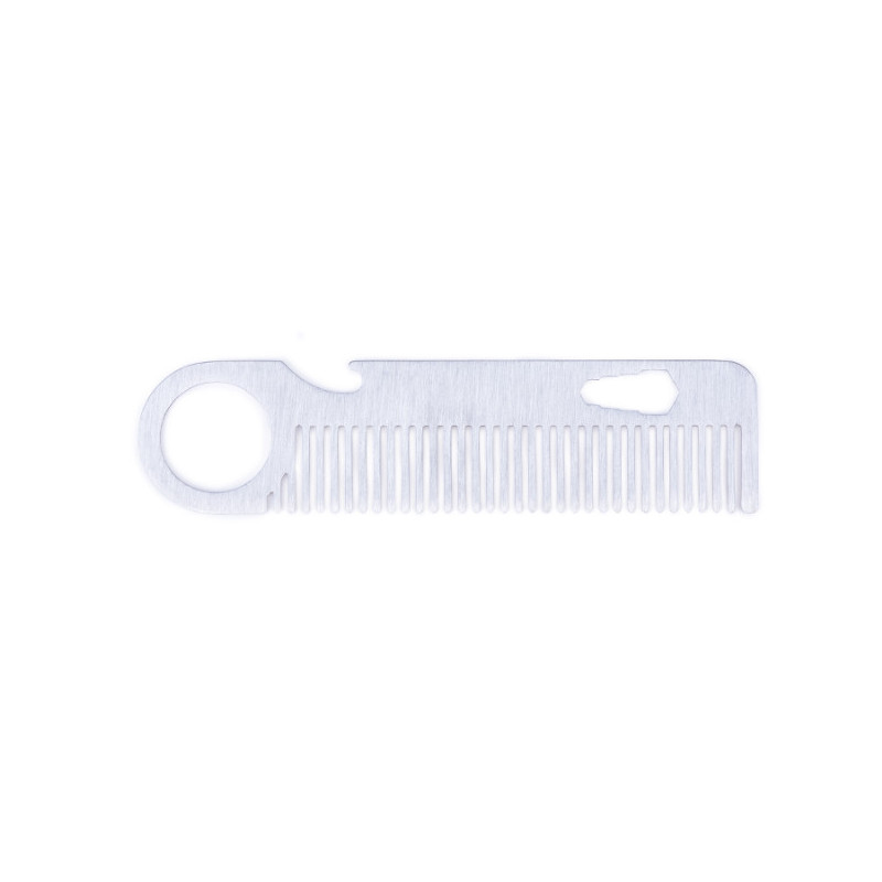 Pettine per Barba e Baffi Bifull Metallico Hardy Rock