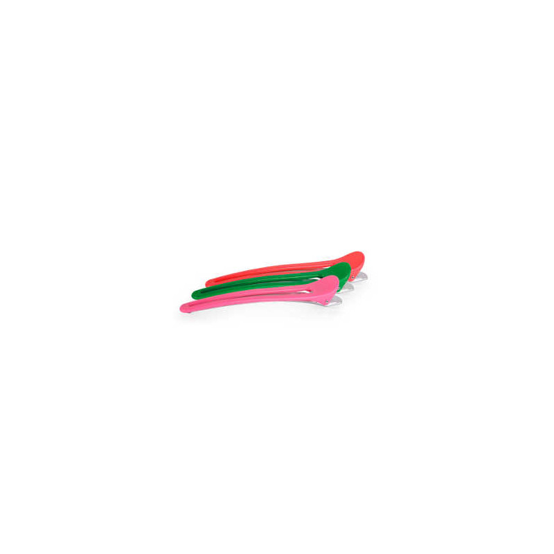 Bifull Clip Anatra di Plastica Colori 12 pz.