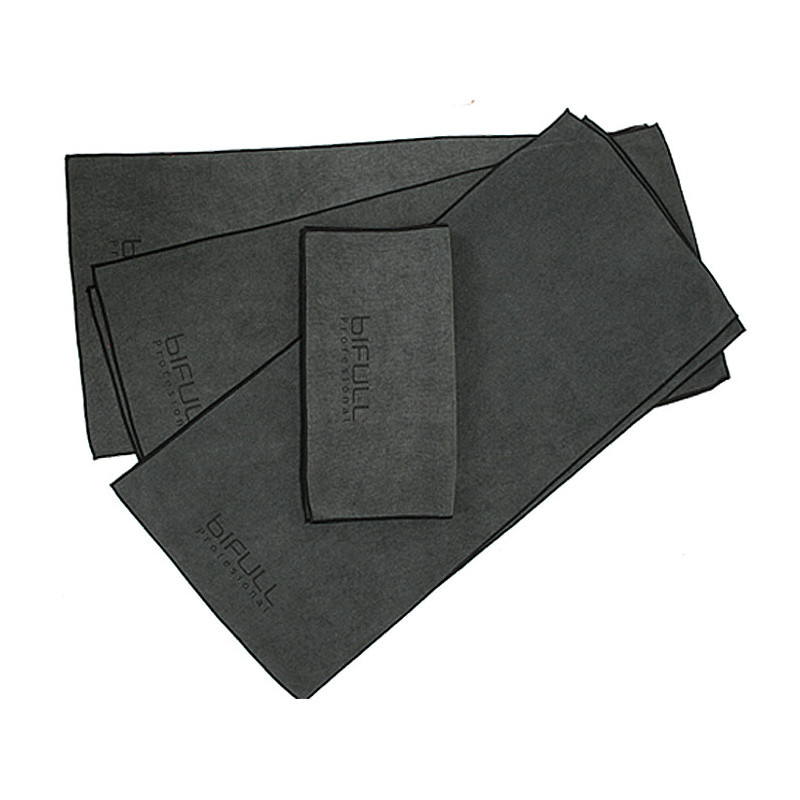 Asciugamano Bifull Nero 75 X 35 Cm 6 pz.