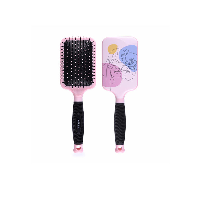Bifull Rosa Pastello Spazzola a Racchetta Silhouette