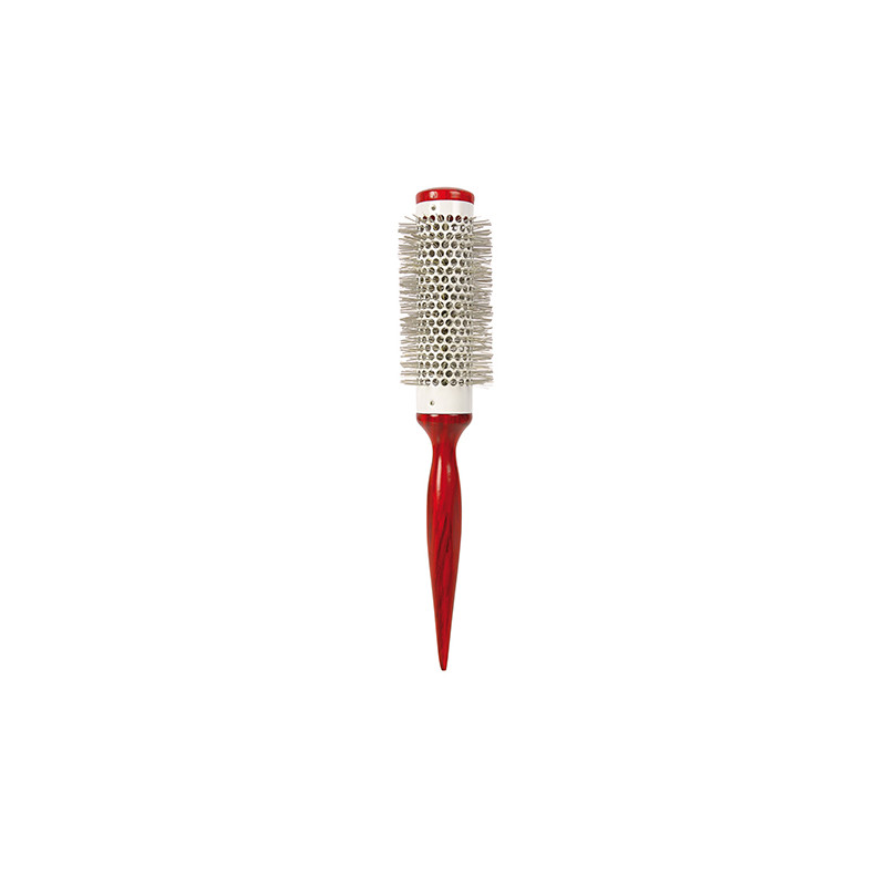 Bifull Spazzola Termica Coda Fine Legno Rosso N.32