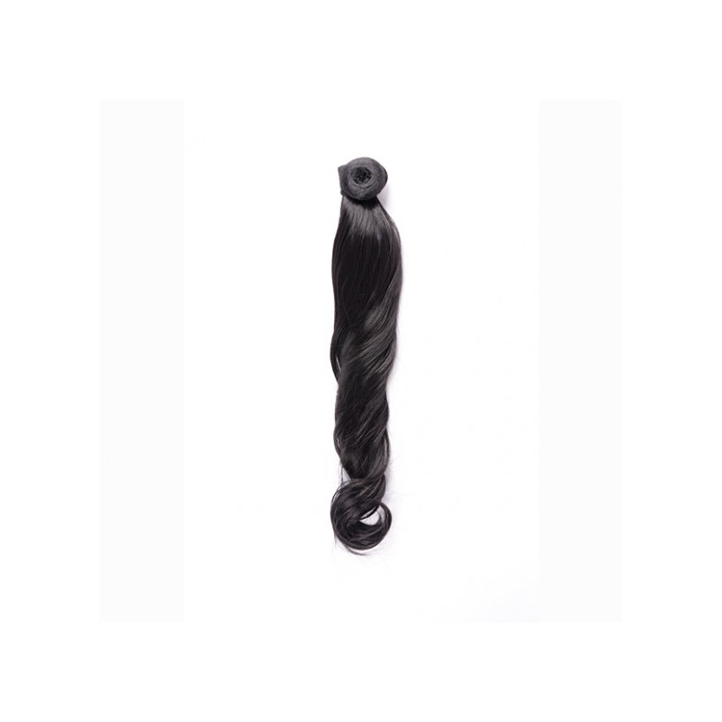 Bifull Coda di cavallo riccia 50cm Mod 1b Nero bluastro