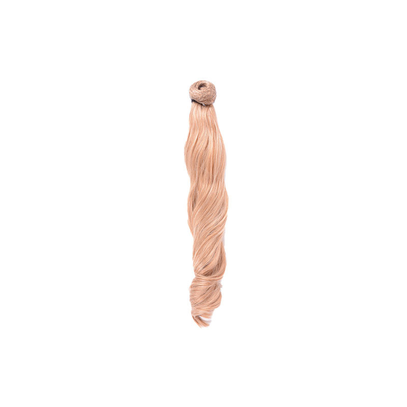 Bifull Ciocche Coda di Cavallo Ricci 50cm Mod 27-613 Biondo Chiaro/Biondo Platino Naturale