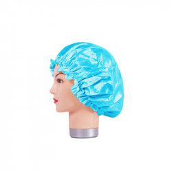 Bifull Satin Anti Frizz Blue Sleeping Thin Cap