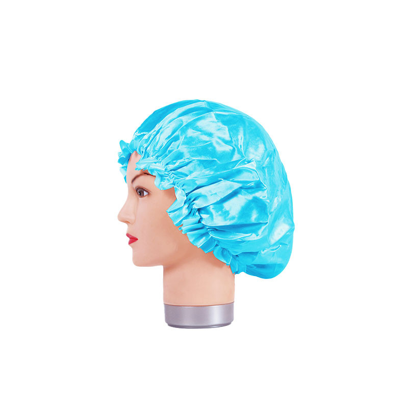 Bifull Satin Anti Frizz Blue Sleeping Thin Cap