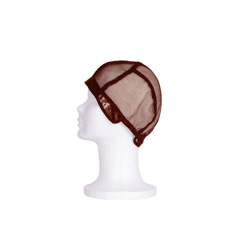 Bifull Cappello in Maglia per Creazione di Parrucche Creatore di Parrucche Marrone