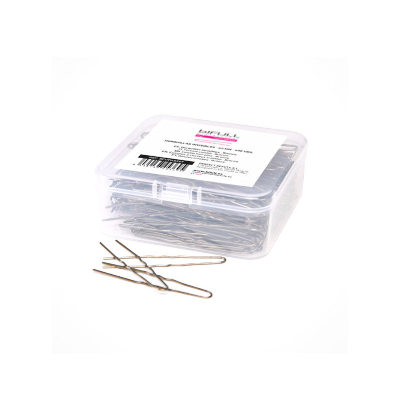 Bifull fermagli per capelli invisibili 62mm bronzo scatola 400 unità