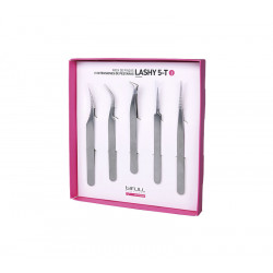 Bifull Lashy 5t Pack di Pinzette per Estensioni di Ciglia (5 Pz)