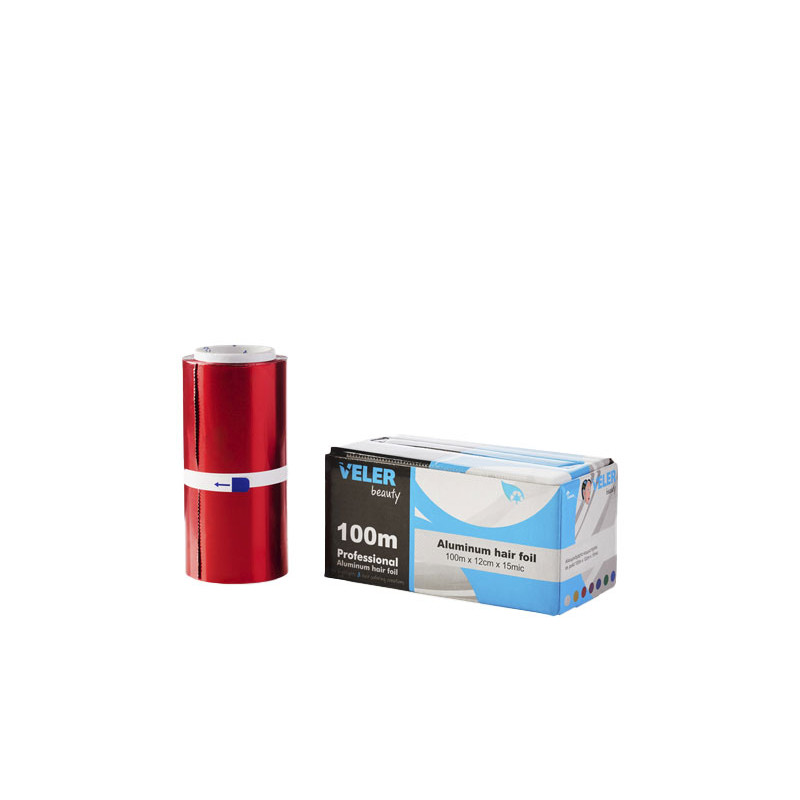 Bifull Rotolo di Alluminio Rosso (PACK 100m) 12cm*100m*15 Micron