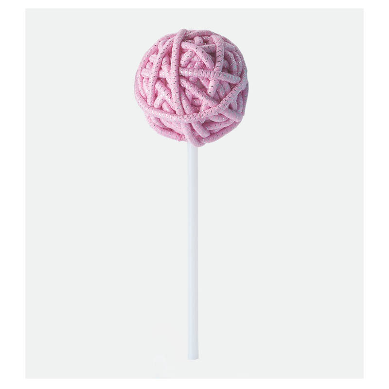 Bifull Lollipop Rotondo Colore Rosa Argento