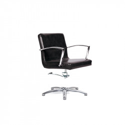 Poltrona Bifull Althea Nera con Base a Stella