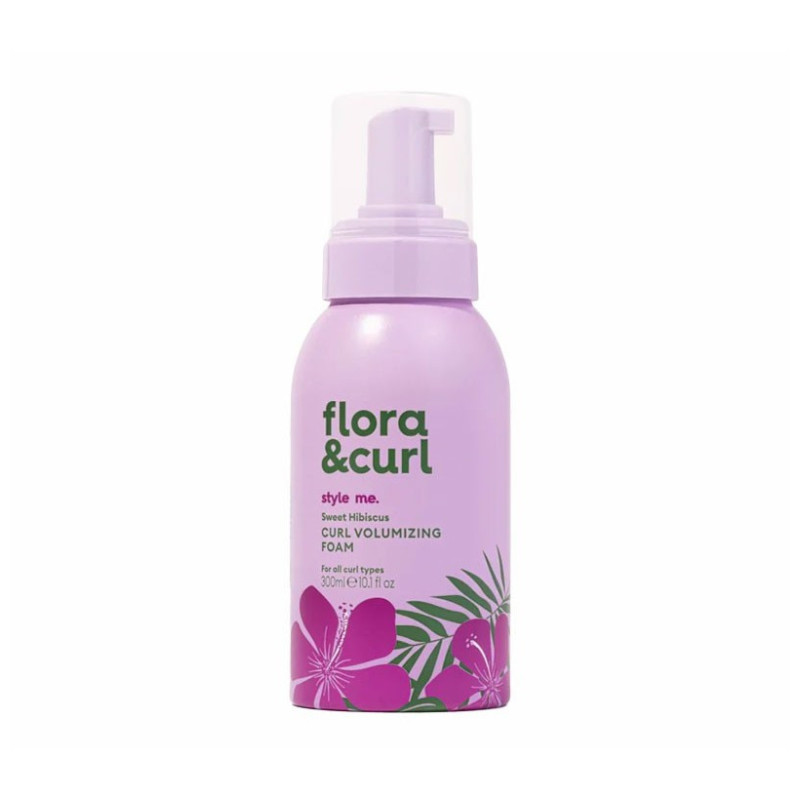 Flora Curl Style Me Dolce Ibisco Schiuma Volumizzante per Ricci (300ml)
