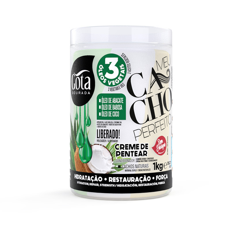 Gota Dourada Cr.Pent. Il Mio Riccio Perfetto 3 Oli Vegetali (1kg)
