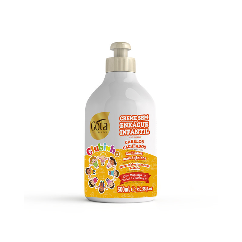 Gota Dourada Crema leave-in Clubinho Curly (300ml)