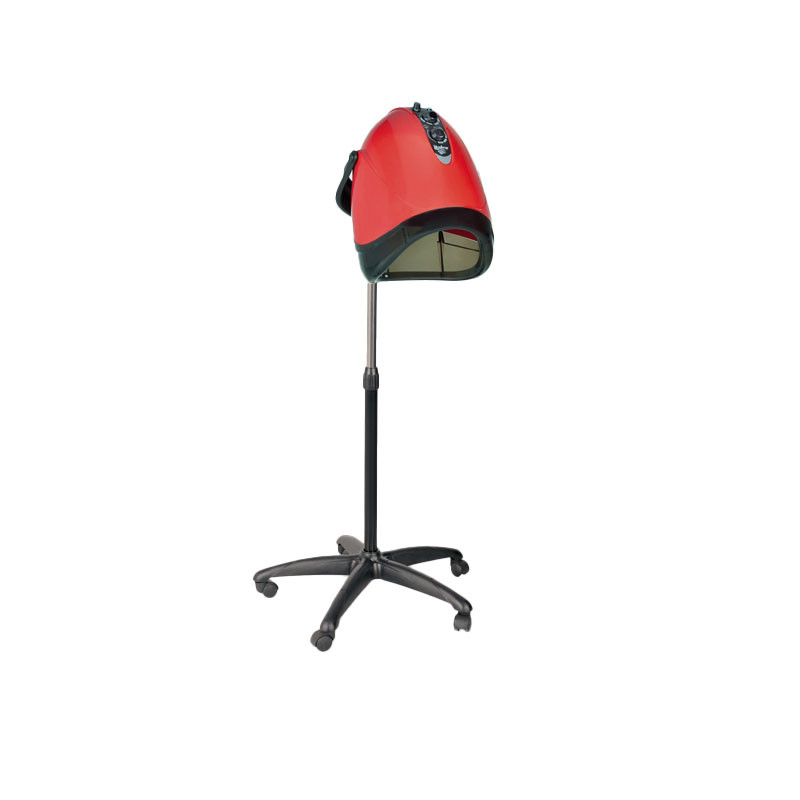 Asciugacapelli con supporto Perfect Beauty 3 velocità 3v Ionico Rosso e supporto
