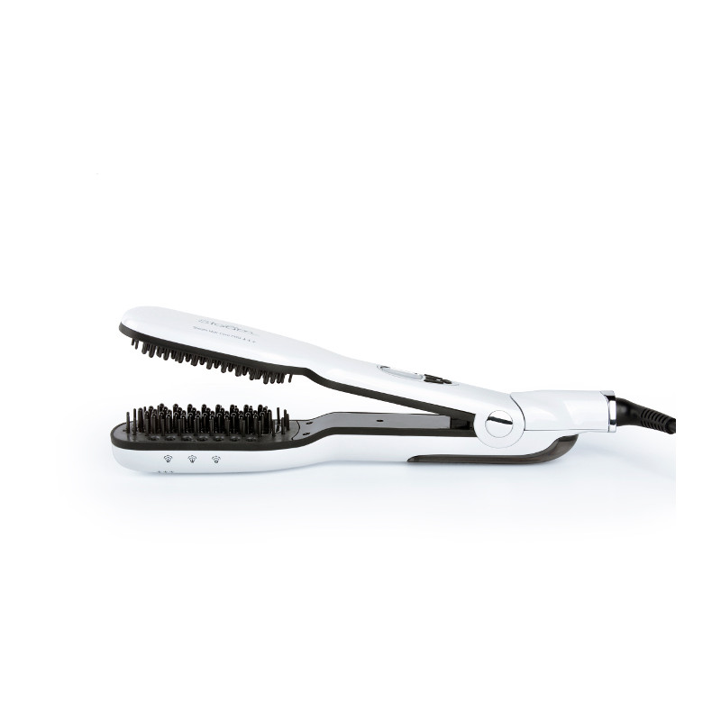 Spazzola a vapore per capelli Perfect Beauty Piastra Bianca