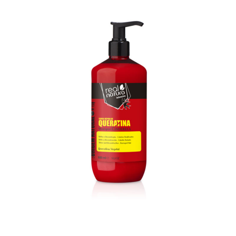 Shampoo senza sale Real Natura Carico di Cheratina Veloce Cinderella 500ml