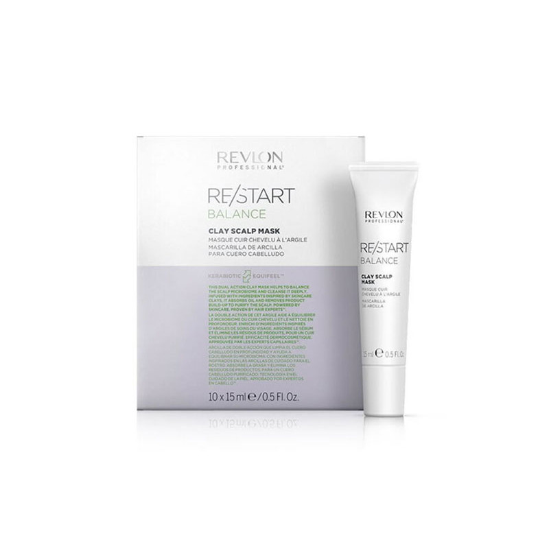 Revlon Restart Balance Maschera all'Argilla per Cuoio Capelluto (10x15ml)