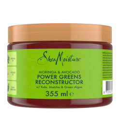 Maschera Shea Moisture Moringa e Avocado Ricostruttore Power Greens (355ml)