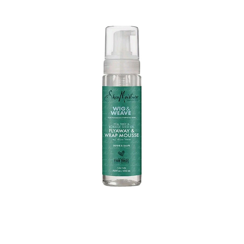 Shea Moisture Mousse per Parrucche e Tessiture Anti-Capelli Ribelli e Avvolgente (222ml)