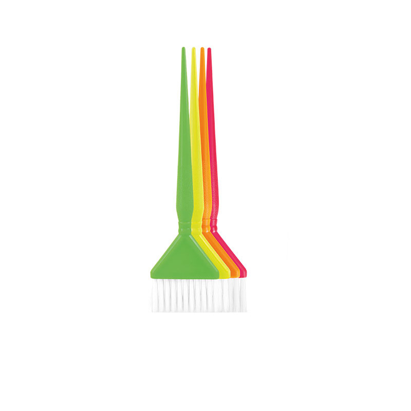 Wad Professional Set di Pennelli per Tinta Giallo, Rosa, Verde, Arancione 4 pezzi/scatola