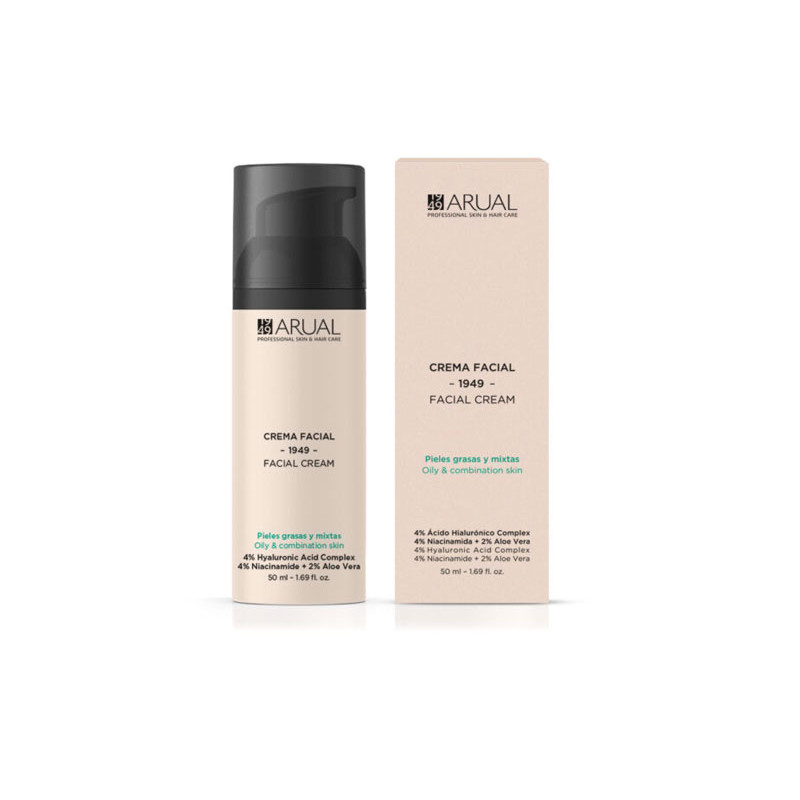 Arual Crema Viso per Pelli Grasse e Miste (50ml)