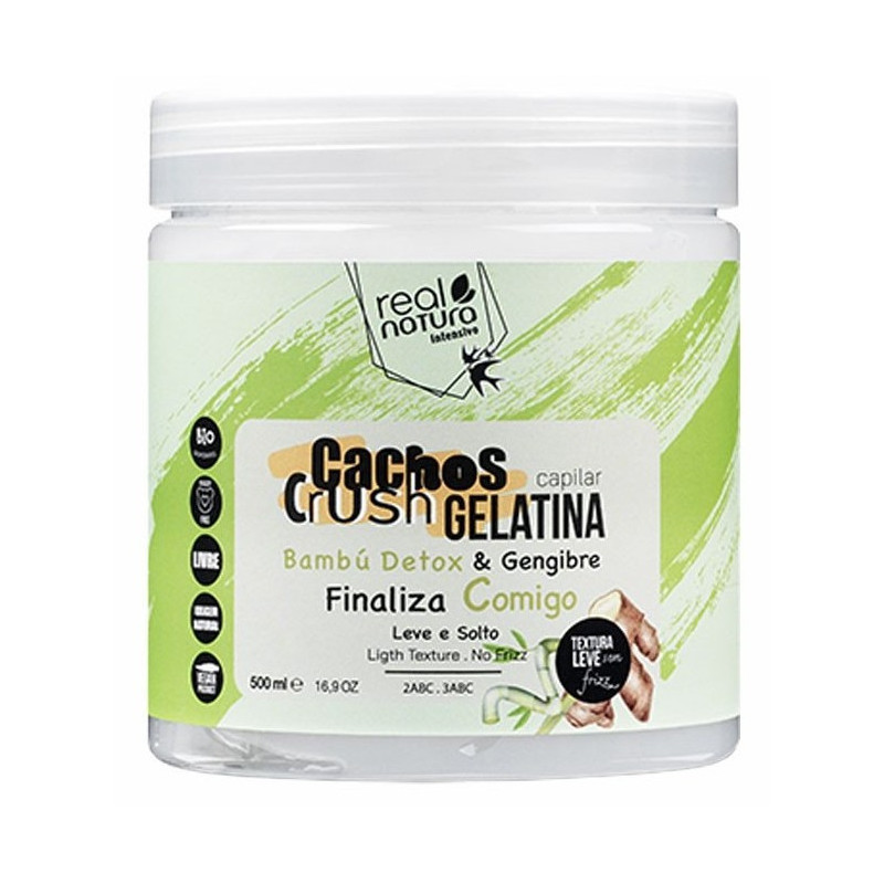 Real Natura Cachos Crush Gelatina Capillare Bambù & Zenzero (500ml)