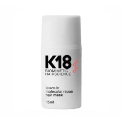 K18 Maschera per Capelli Riparazione Molecolare Biomimetica Senza Risciacquo (15ml)