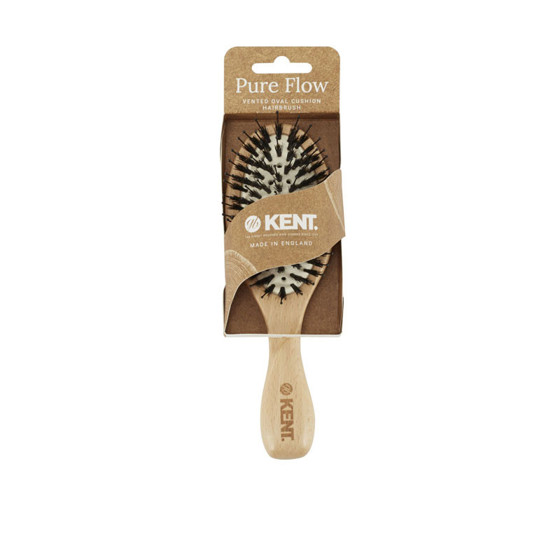 Kent Brushes Pure Flow Spazzola Ovale Ventilata con Cuscino