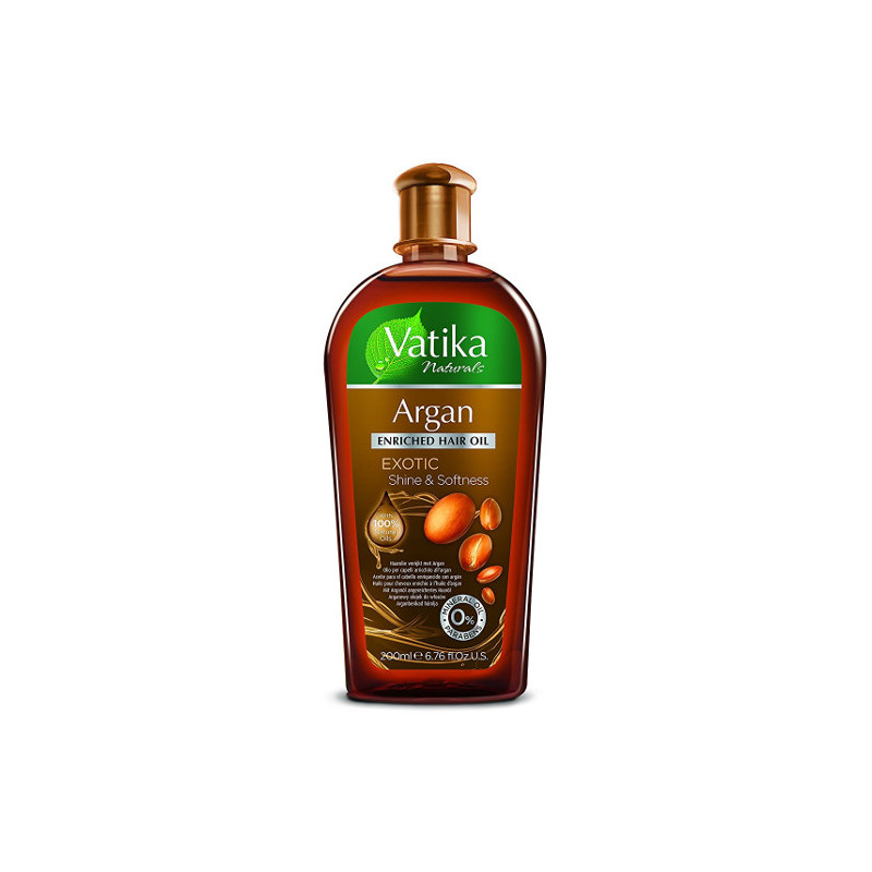 Vatika Olio per Capelli Arricchito all'Argan Esotico (200ml)