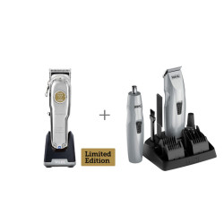 Wahl Pacco Cordless Senior Edizione Metallo + Baffi e Barba