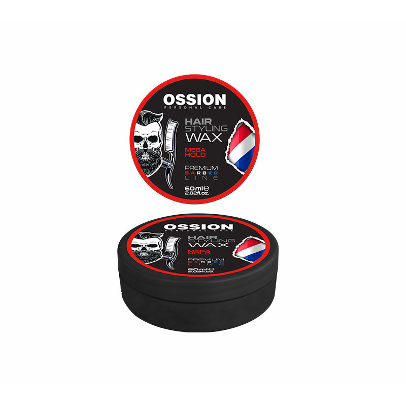 Ossion Cera per Capelli Styling Mega Hold Rossa (60ml)