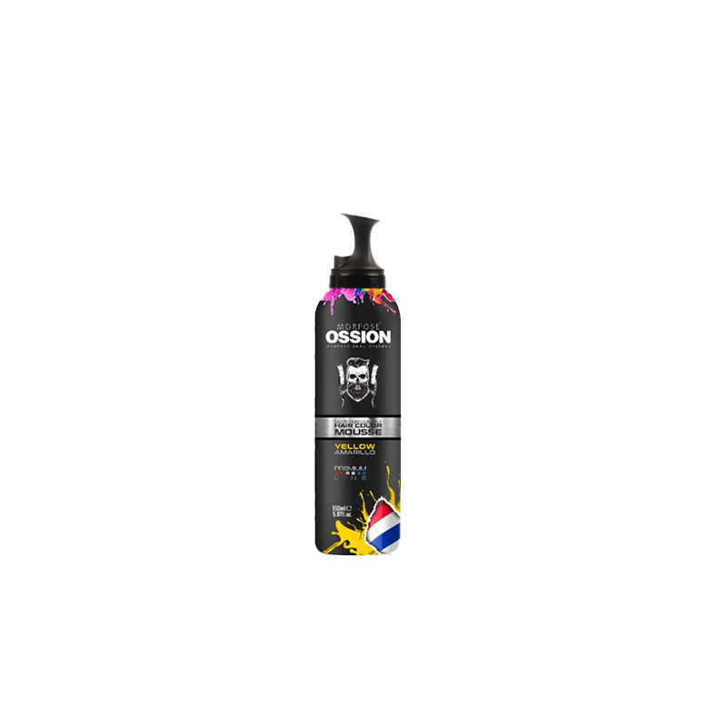 Ossion Mousse Colorante Semipermanente per Capelli Giallo (150ml)