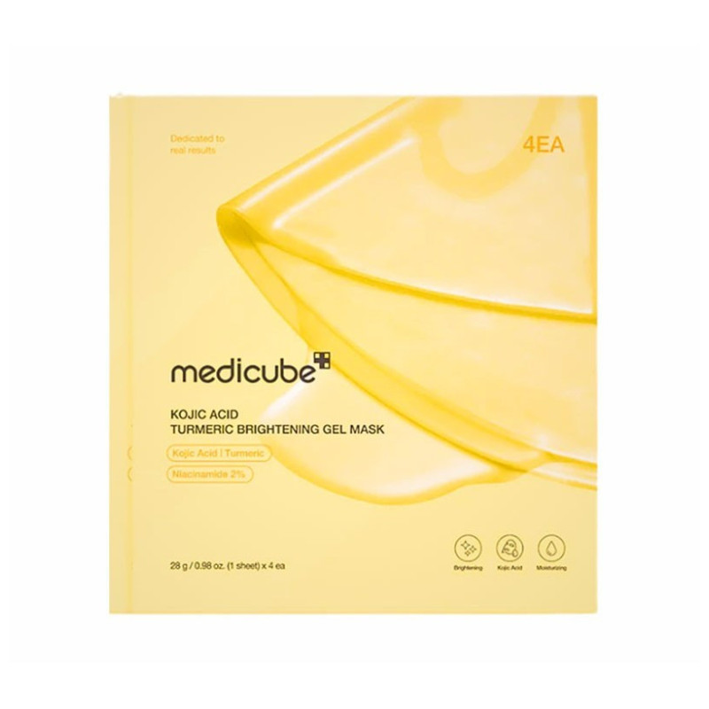 Medicube Maschera Gel Illuminante all'Acido Cogico e Curcuma (4 pz)