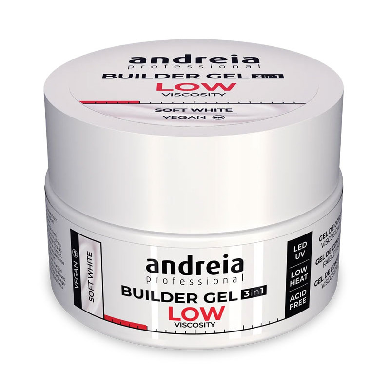 Andreia Gel Costruttore Bassa Viscosità Bianco Morbido