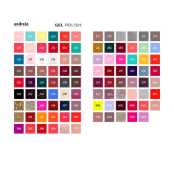 Andreia Cartella Colori Smalto Gel
