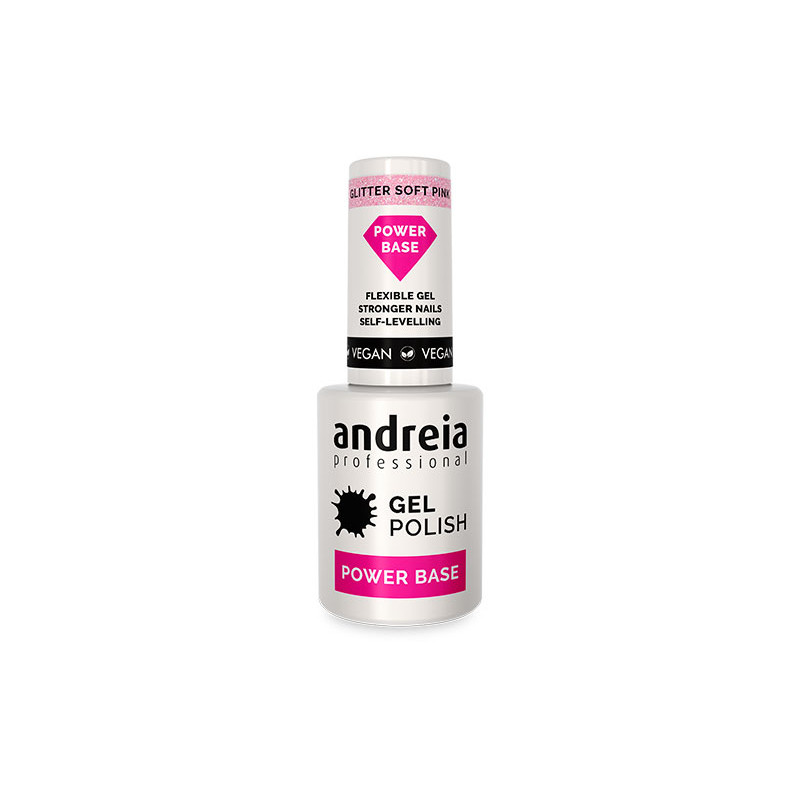 Andreia Power Base Glitter Rosa Delicato (10,5ml)