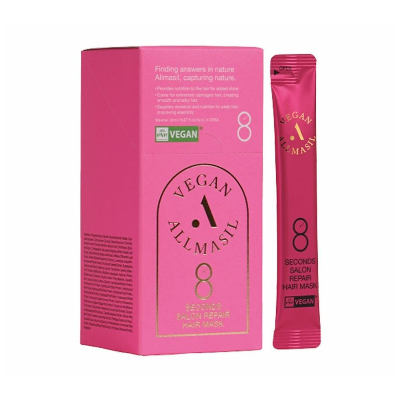 All Masil 8 Secondi Maschera Capelli Riparazione Salone Bustina Stick 20x8ml