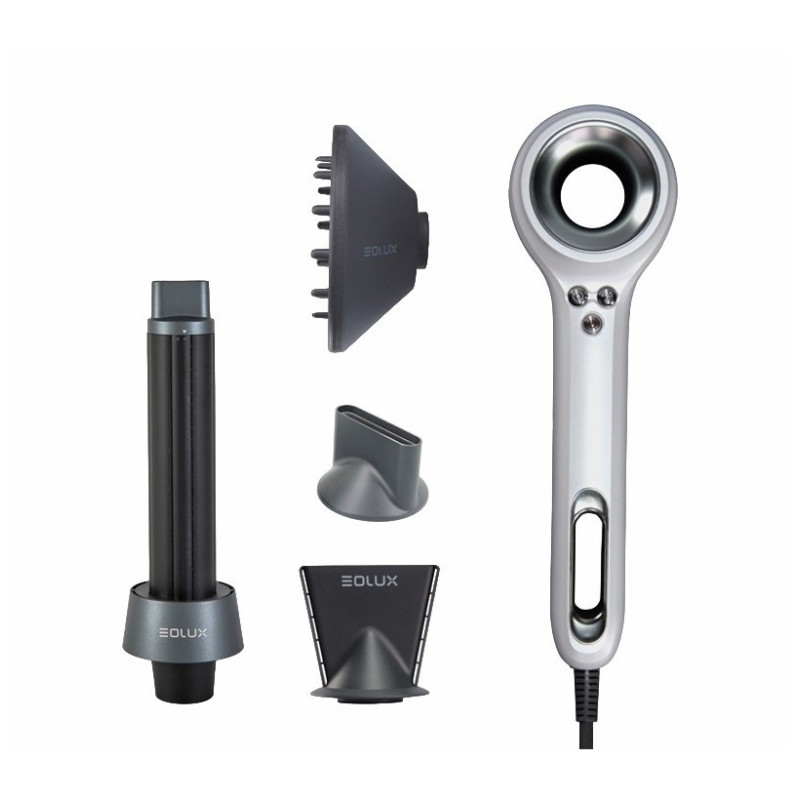Eolux Asciugacapelli Ionico Brushless Bianco Eolux 1500w Set (EX02WHT Plus)