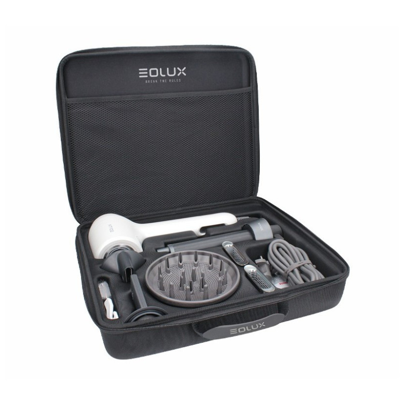 Eolux Asciugacapelli Ionico Brushless Bianco Eolux Professionale Set (EX04WHT Plus)