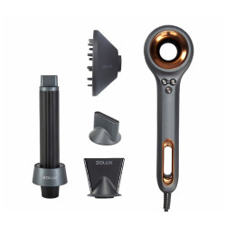 Eolux Asciugacapelli Ionico Brushless Nero Eolux 1500w Set (EX02BLKPLUS)