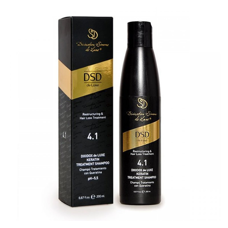 DSD de Luxe Shampoo Trattamento Ristrutturante alla Cheratina Anti-Fallimento Capelli 4.1