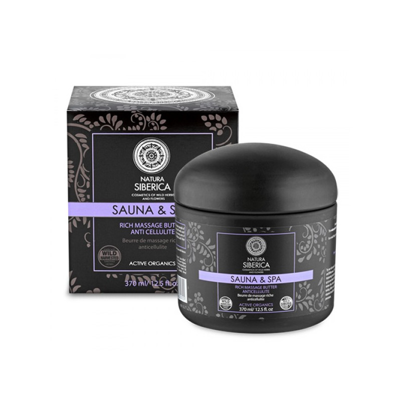Natura Siberica Sauna & Spa Burro per Massaggio Ricco (370ml)