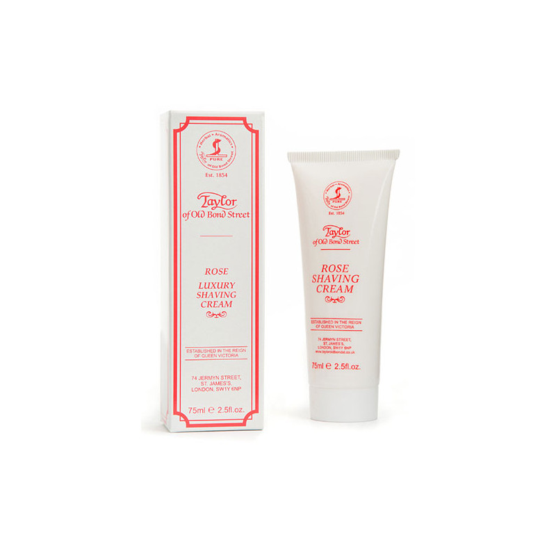 Taylor of Old Bond Street Crema da Barba di Lusso alla Rosa in Tubo (75ml)