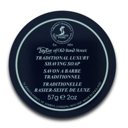 Taylor of Old Bond Street Sapone da barba tradizionale di lusso in ciotola da viaggio (57g)